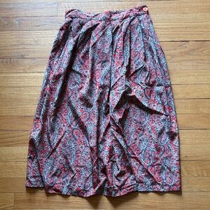 vintage paisley skirt with pockets